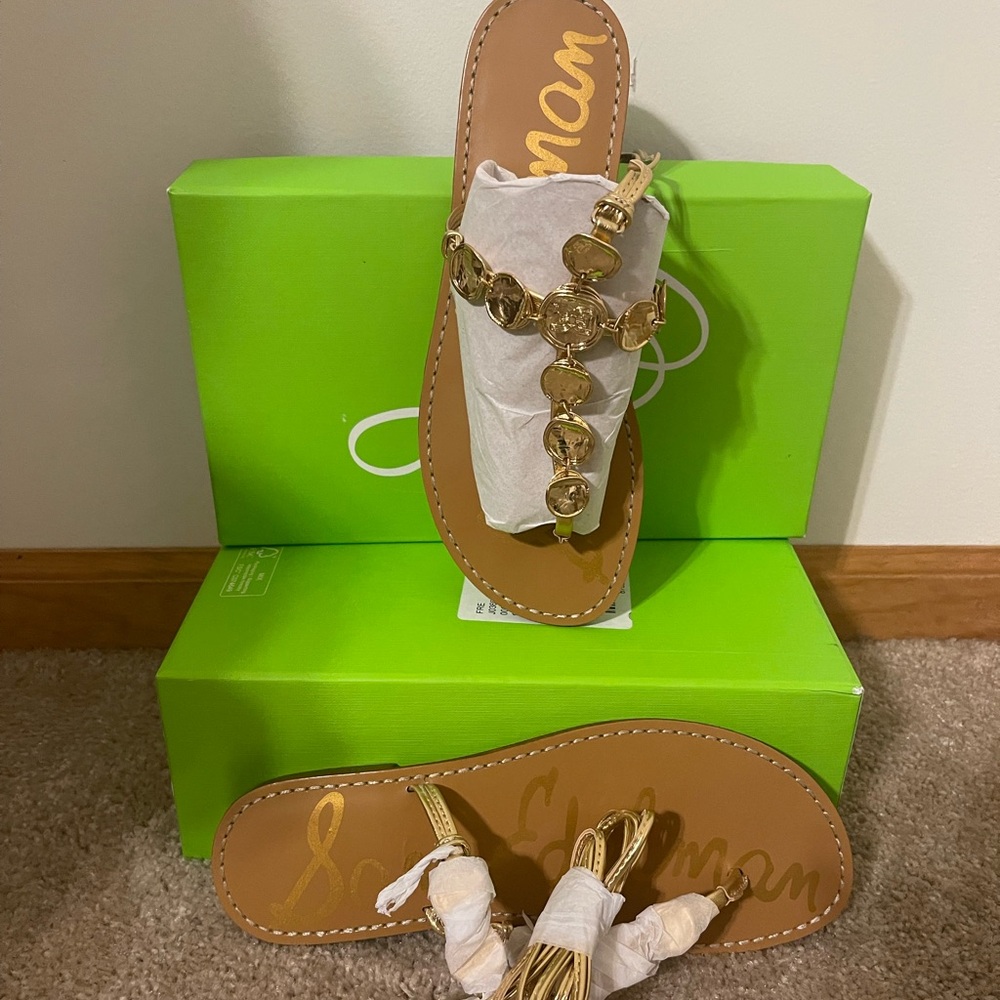Sam Edelman gold rush sandals